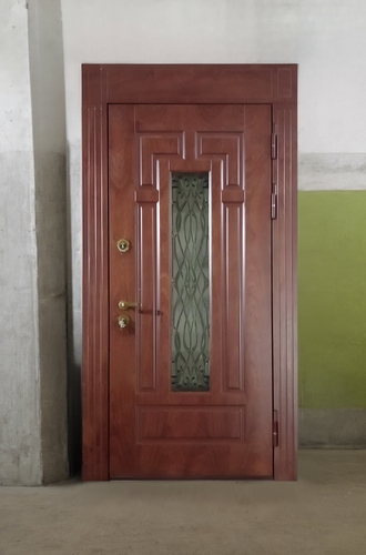 Входная дверь термо со стеклом